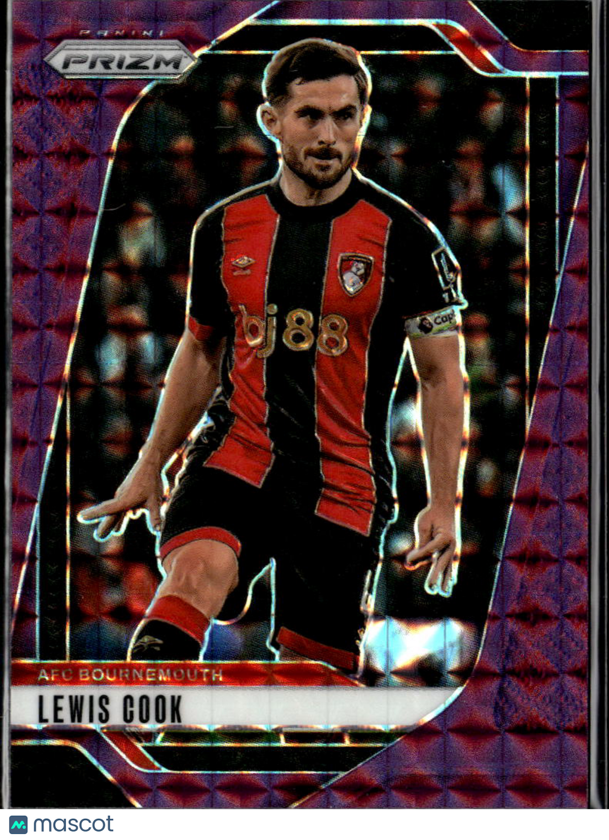 Lewis Cook 2025 Prizm Premier League Soccer Purple Mosaic /249 AFC Bournemouth