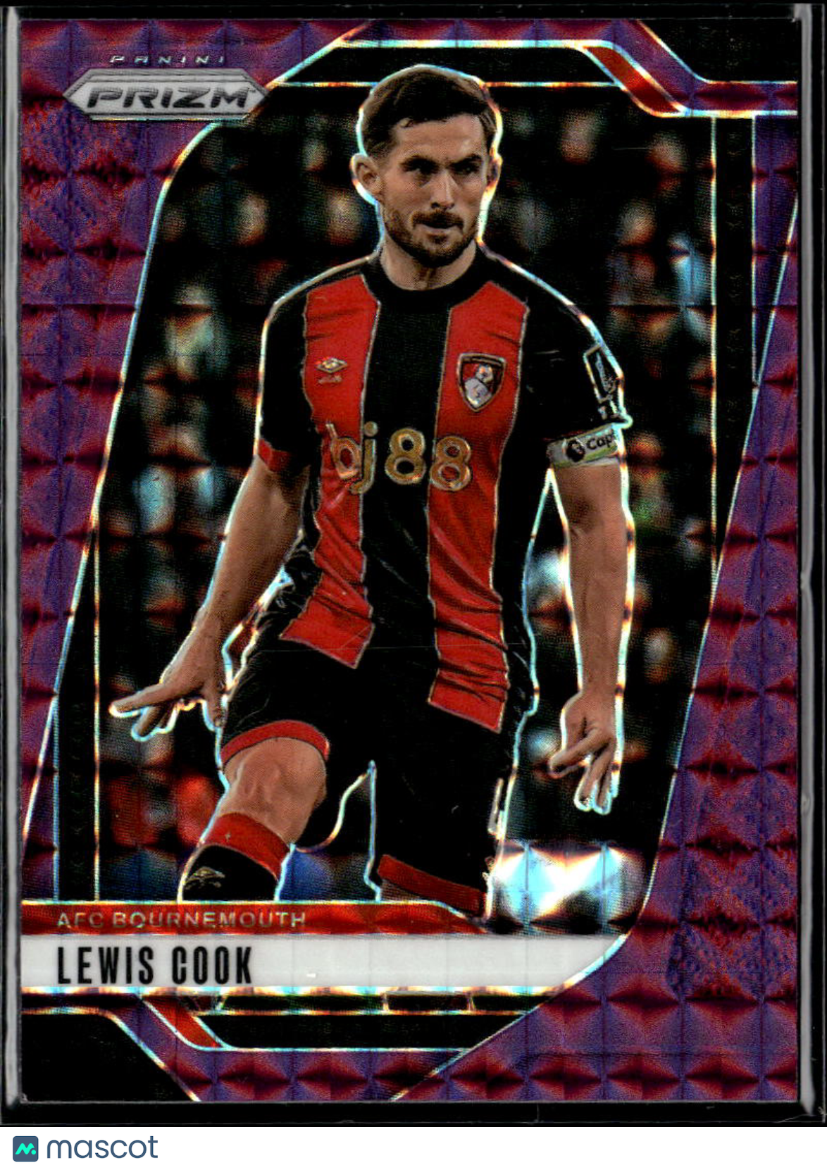 Lewis Cook 2025 Prizm Premier League Soccer Purple Mosaic /249 AFC Bournemouth