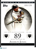 Andruw Jones 2006 Topps Moments & Milestones 90/150 Atlanta Braves