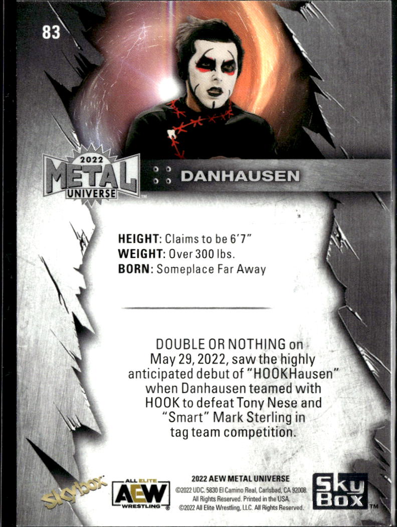 Danhausen 2022 SkyBox Metal Universe AEW WWE Wrestling