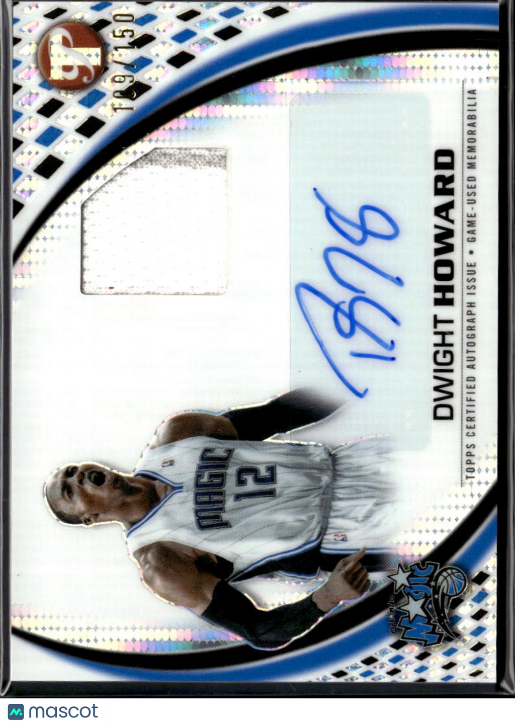 Dwight Howard 2026 Topps Pristine Auto Autograph Patch 109/150 Orlando Magic