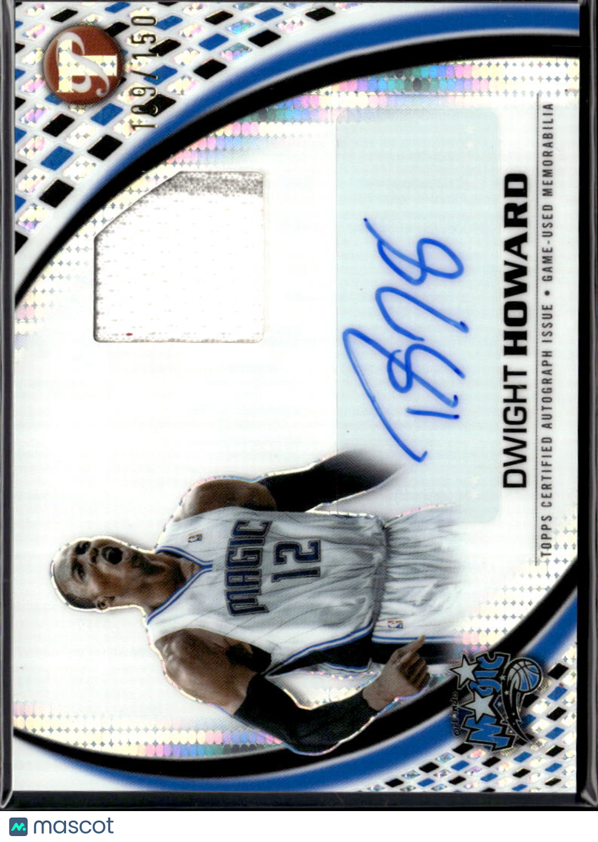 Dwight Howard 2026 Topps Pristine Auto Autograph Patch 109/150 Orlando Magic