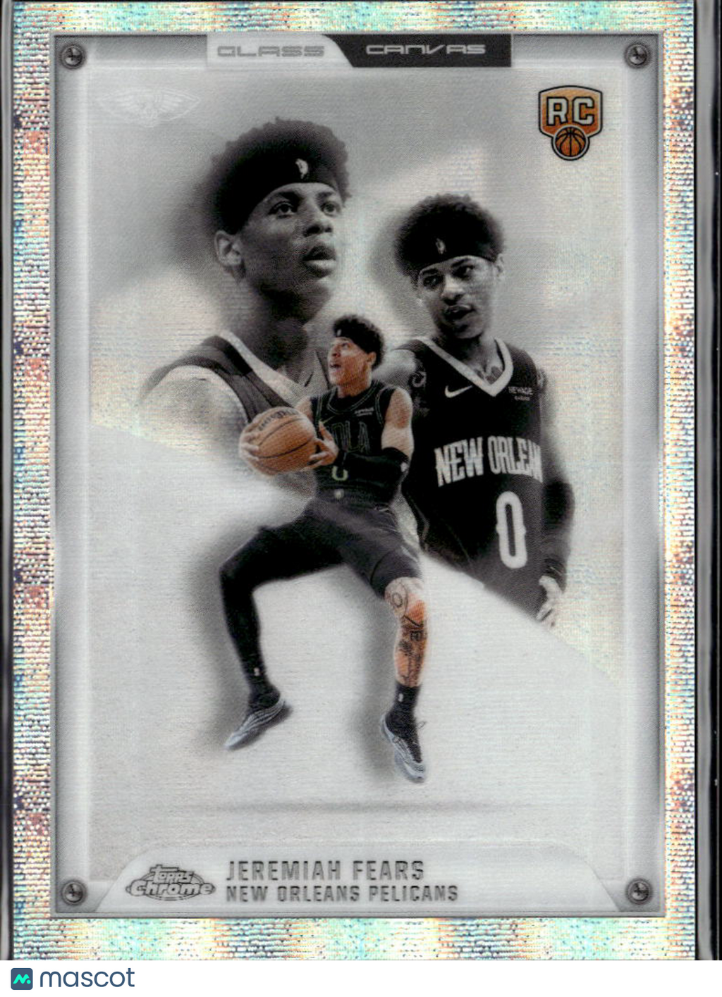 Jeremiah Fears 2026 Topps Chrome Glass Canvas CASE HIT RC New Orleans Pelicans