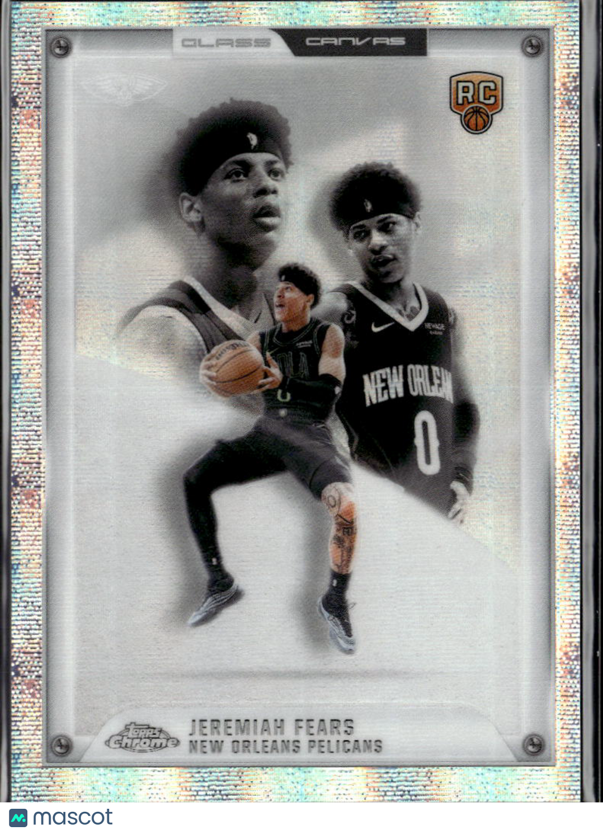 Jeremiah Fears 2026 Topps Chrome Glass Canvas CASE HIT RC New Orleans Pelicans