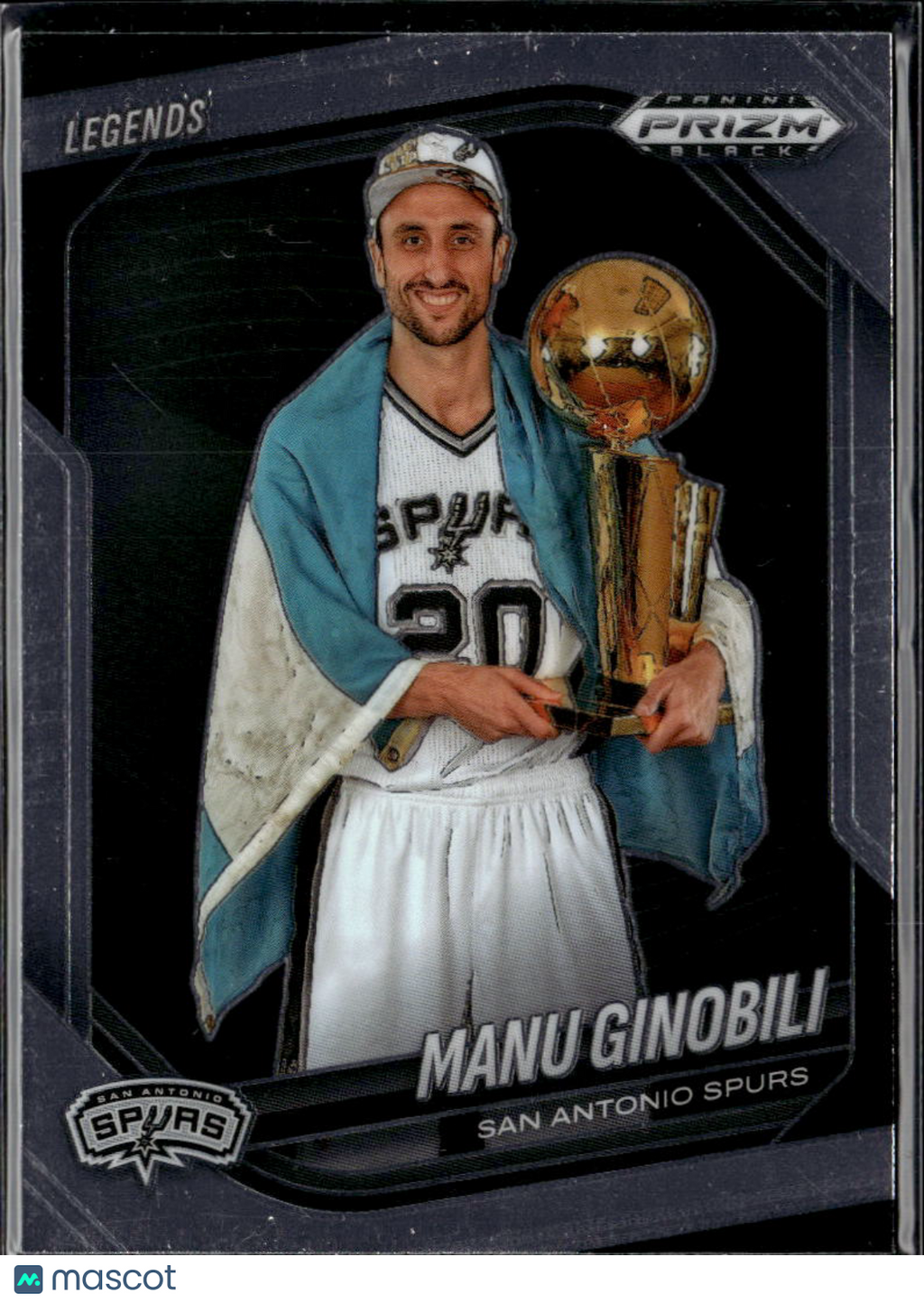 Manu Ginobili 2025 Panini Prizm Black #279 San Antonio Spurs