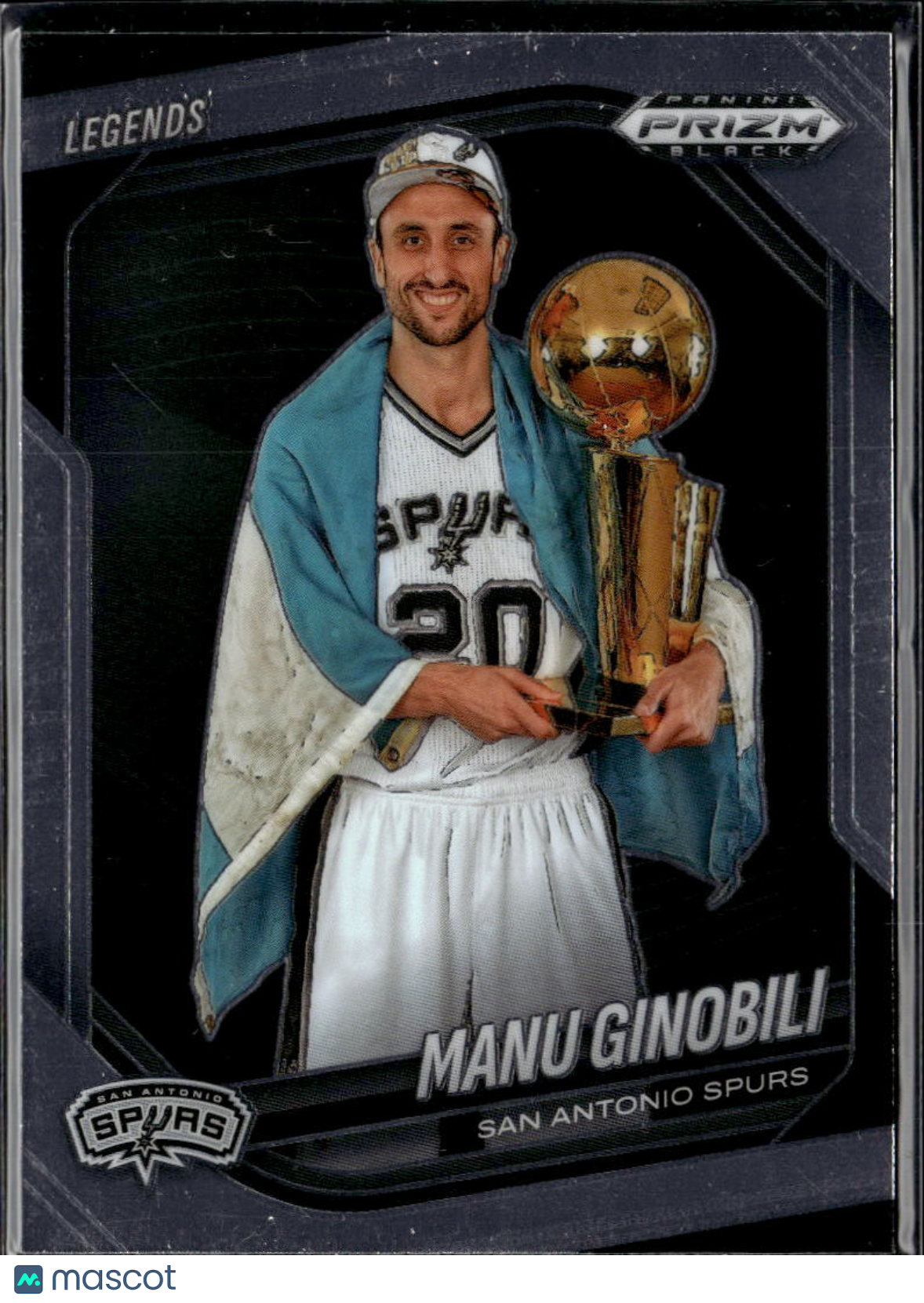 Manu Ginobili 2025 Panini Prizm Black #279 San Antonio Spurs