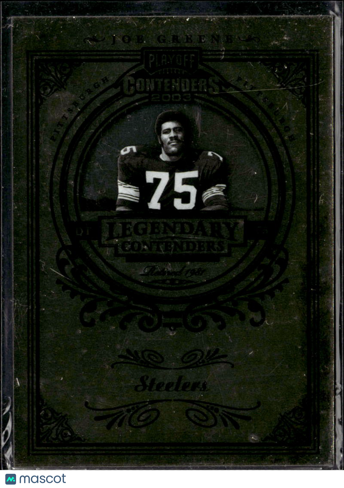 Joe Greene 2003 Playoff Contenders Legendary Contenders Pittsburgh Steelers