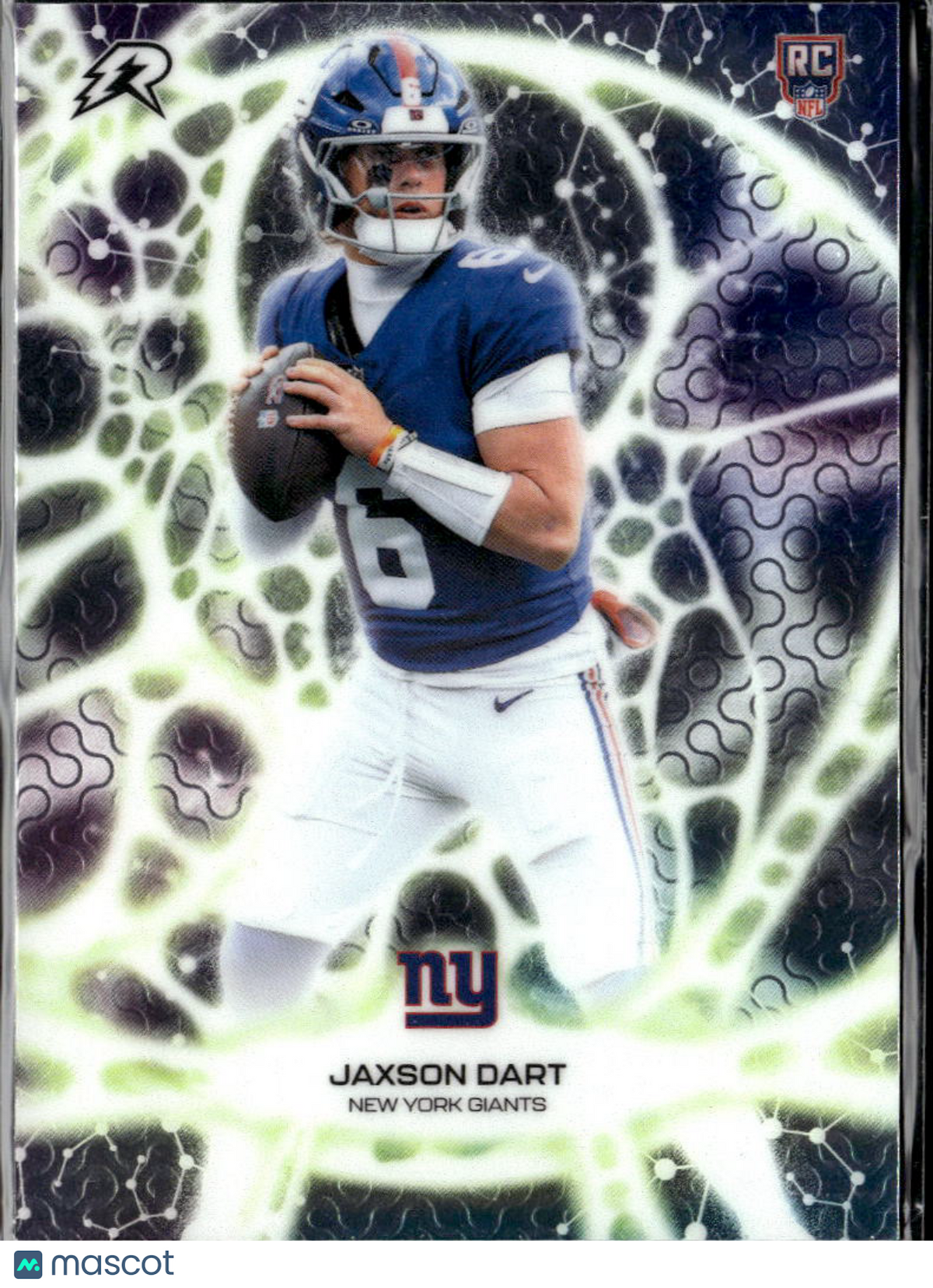 Jaxson Dart 2026 Topps Resurgence Protonyx RC New York Giants