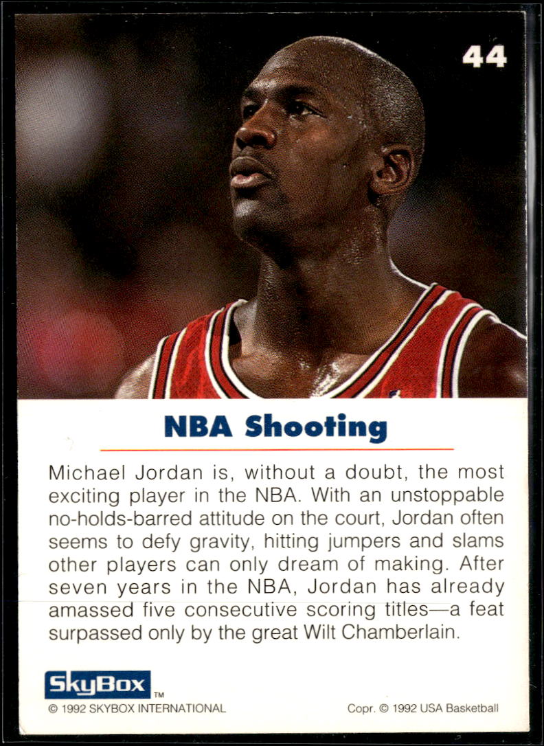 Michael Jordan 1992 SkyBox USA Basketball #44 Chicago Bulls
