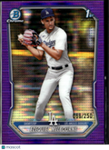 Ezequiel Melbourne 2026 Bowman Chrome 1st Purple Pulsar /250 Los Angeles Dodgers