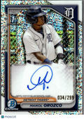 Maikol Orozco 2024 Bowman Chrome 1st Auto Autograph 34/299 Detroit Tigers