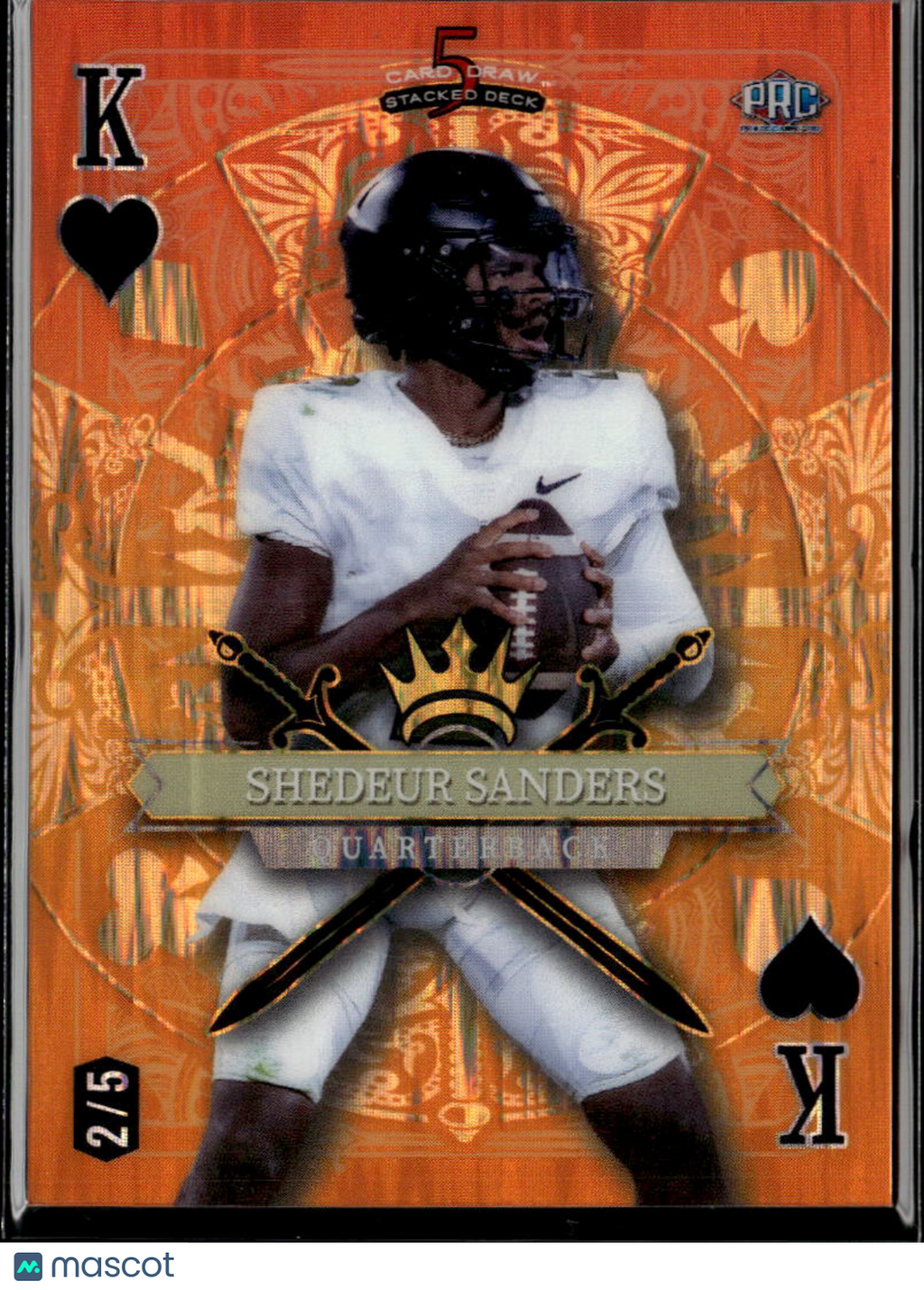 Shedeur Sanders 2024 Wild Card 5 Rookie RC Colorado Browns 2/5