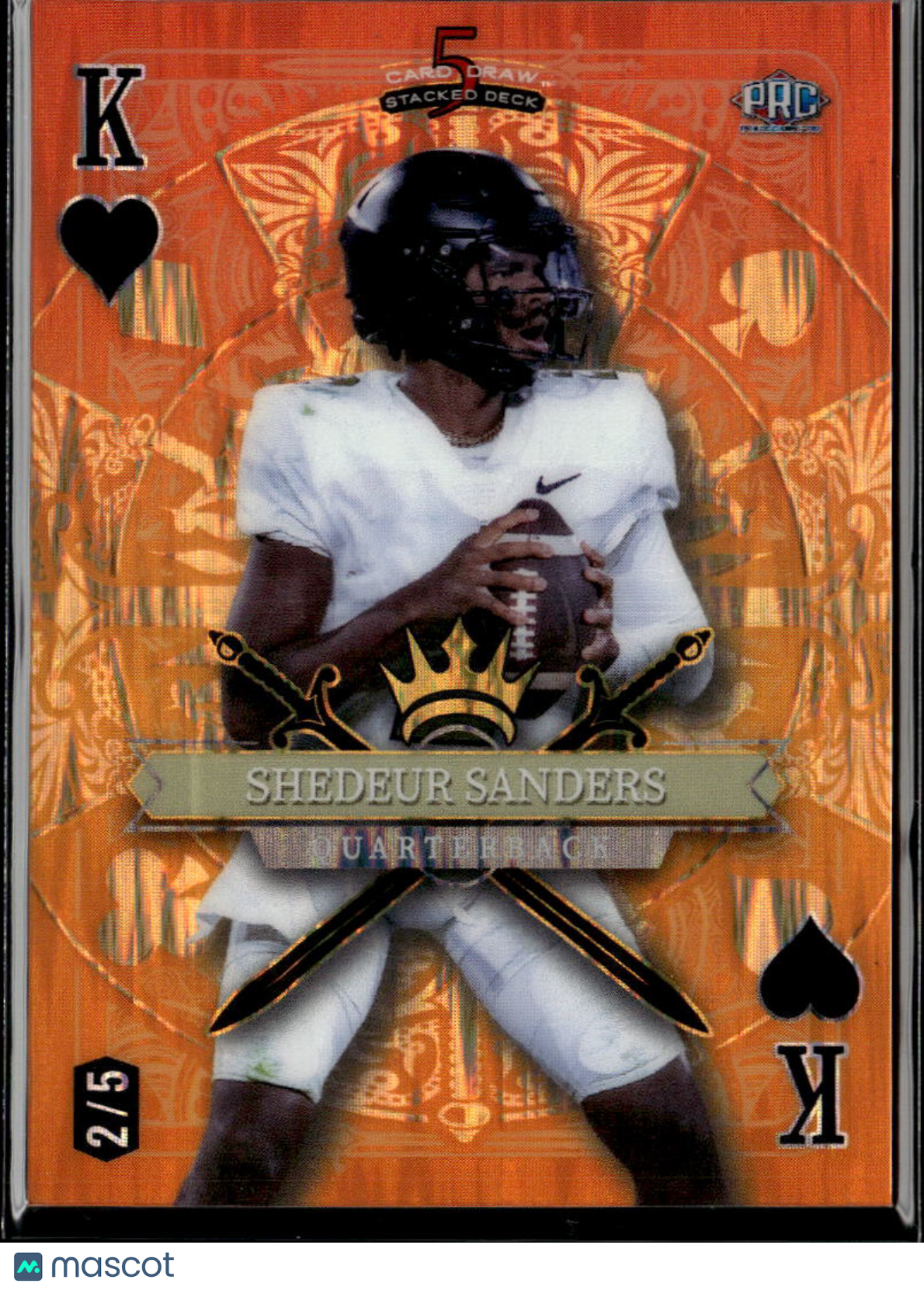 Shedeur Sanders 2024 Wild Card 5 Rookie RC Colorado Browns 2/5
