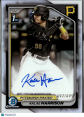 Kalae Harrison 2024 Bowman Chrome 1st Auto Autograph 497/499 Pittsburgh Pirates