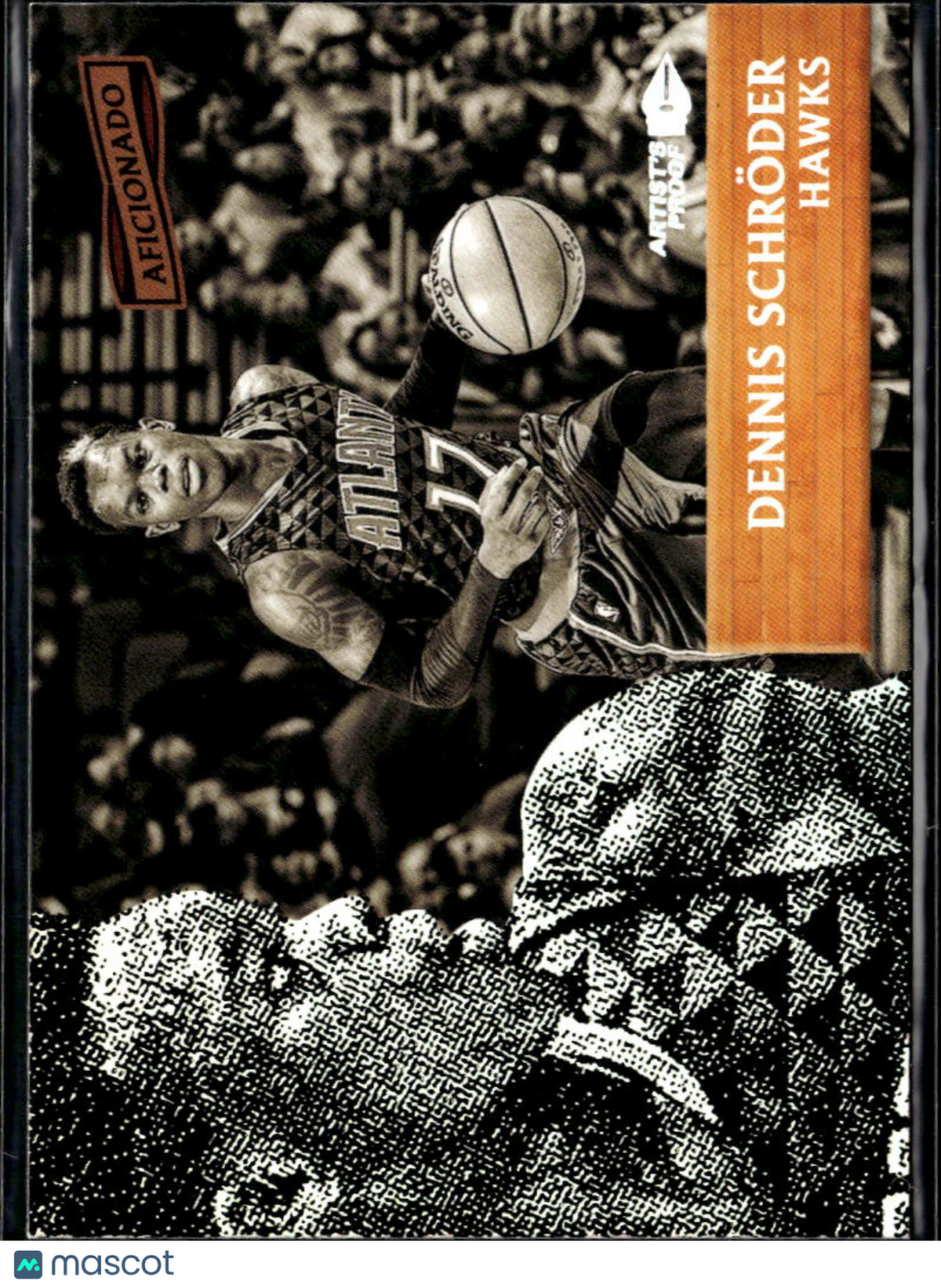 Dennis Schroder 2017 Panini Aficionado Artist's Proof Atlanta Hawks