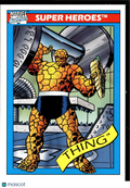 Thing 1990 Impel Marvel Universe #6