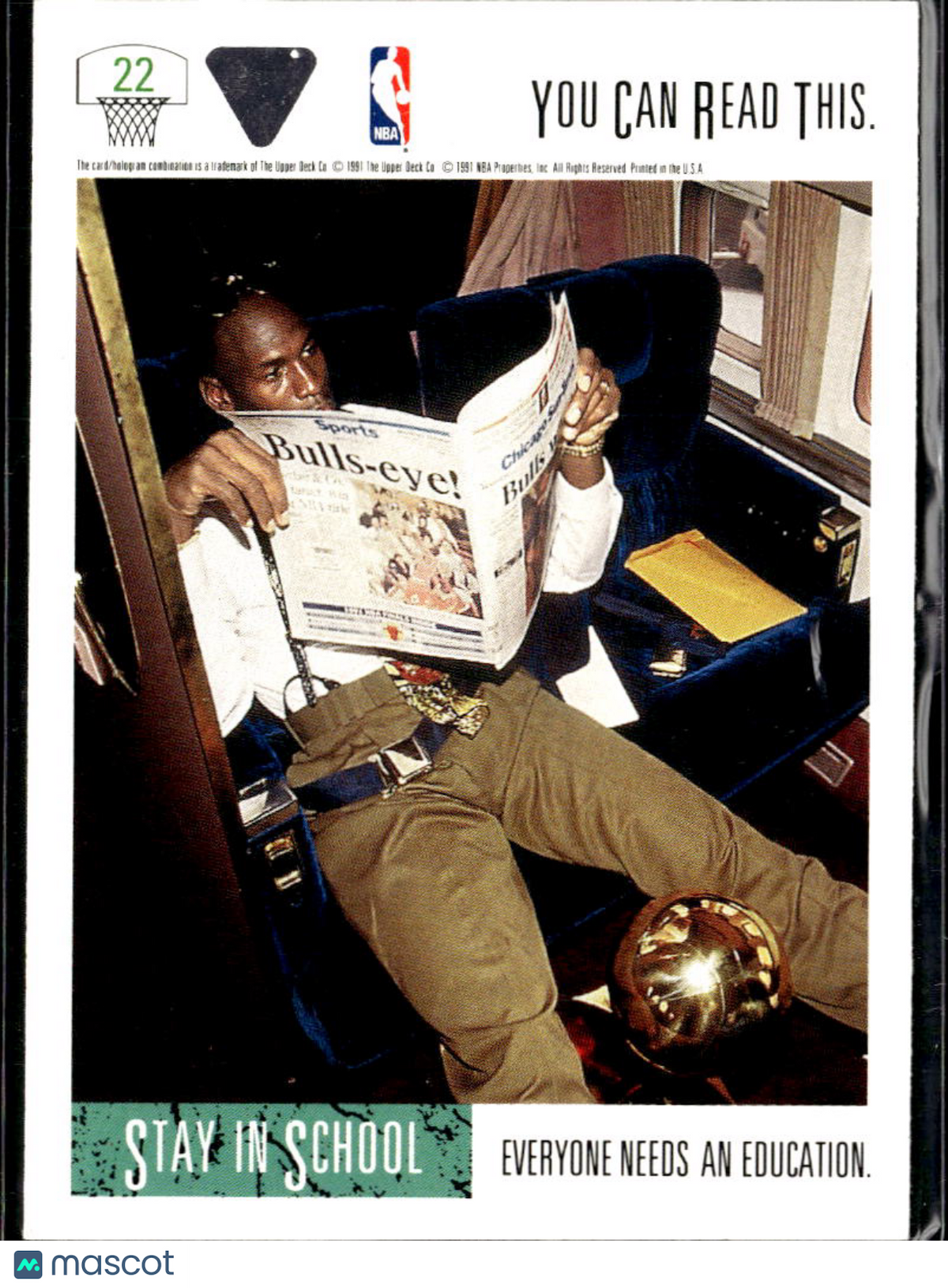 Michael Jordan 1991 Upper Deck #22 Chicago Bulls