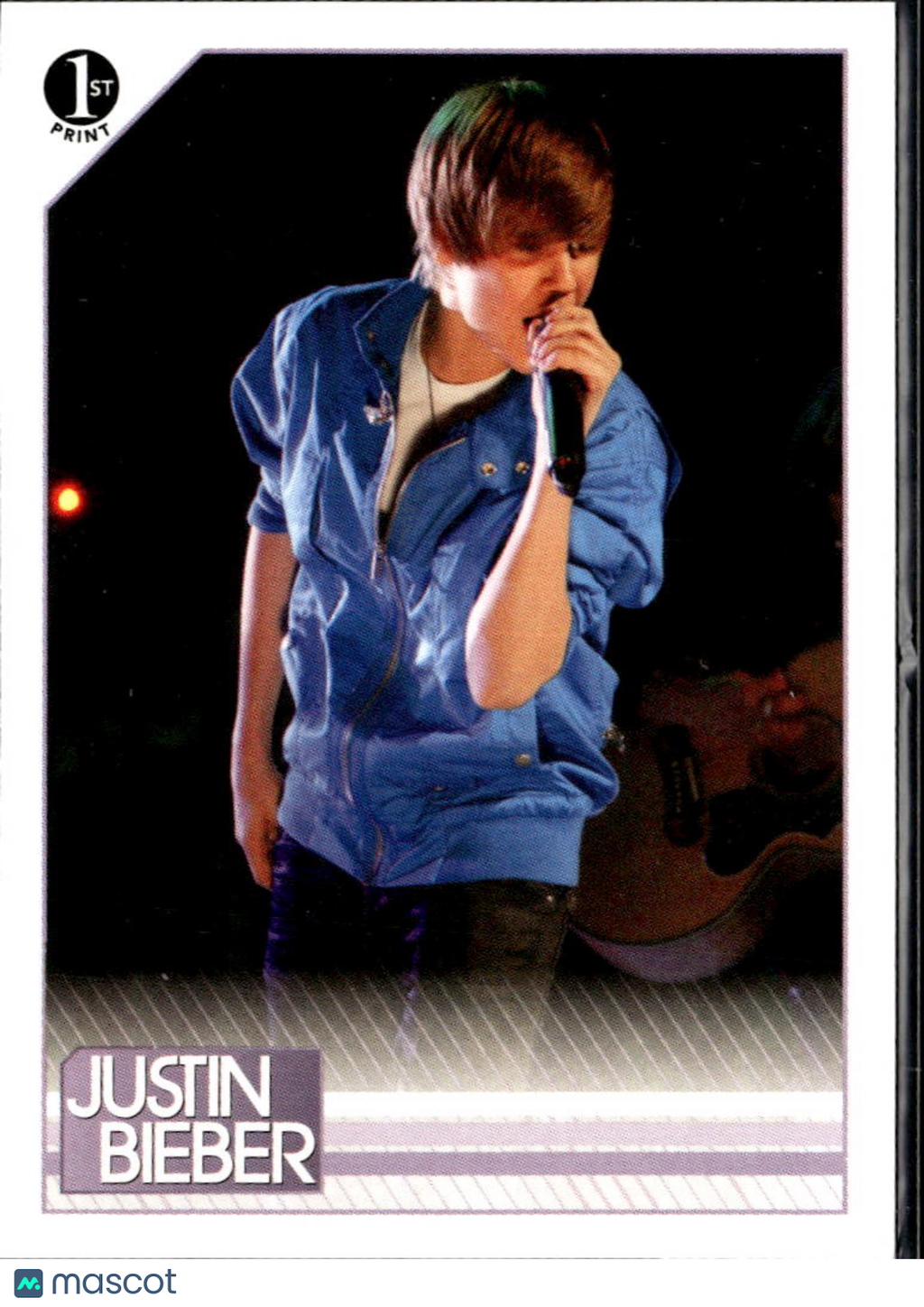 Justin Bieber 2010 Panini 1st Print Rookie RC  #49