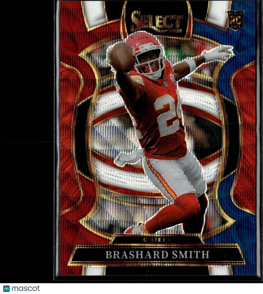 Brashard Smith 2025 Select RC Tricolor Prizm /399 Kansas City Chiefs