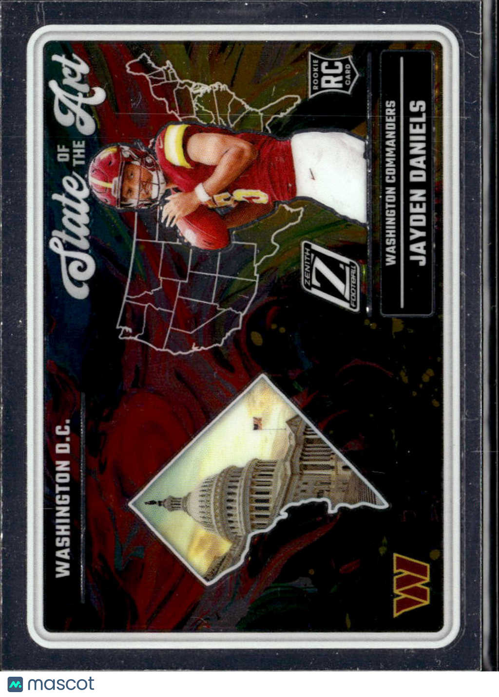 Jayden Daniels 2024 Zenith State of The Art Rookie RC Washington Commanders