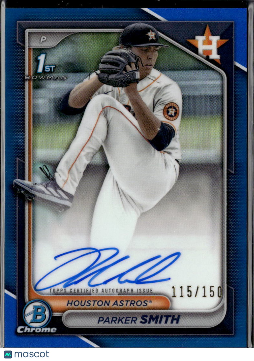 Parker Smith 2024 Bowman Chrome 1st Auto Autograph 115/150 Houston Astros