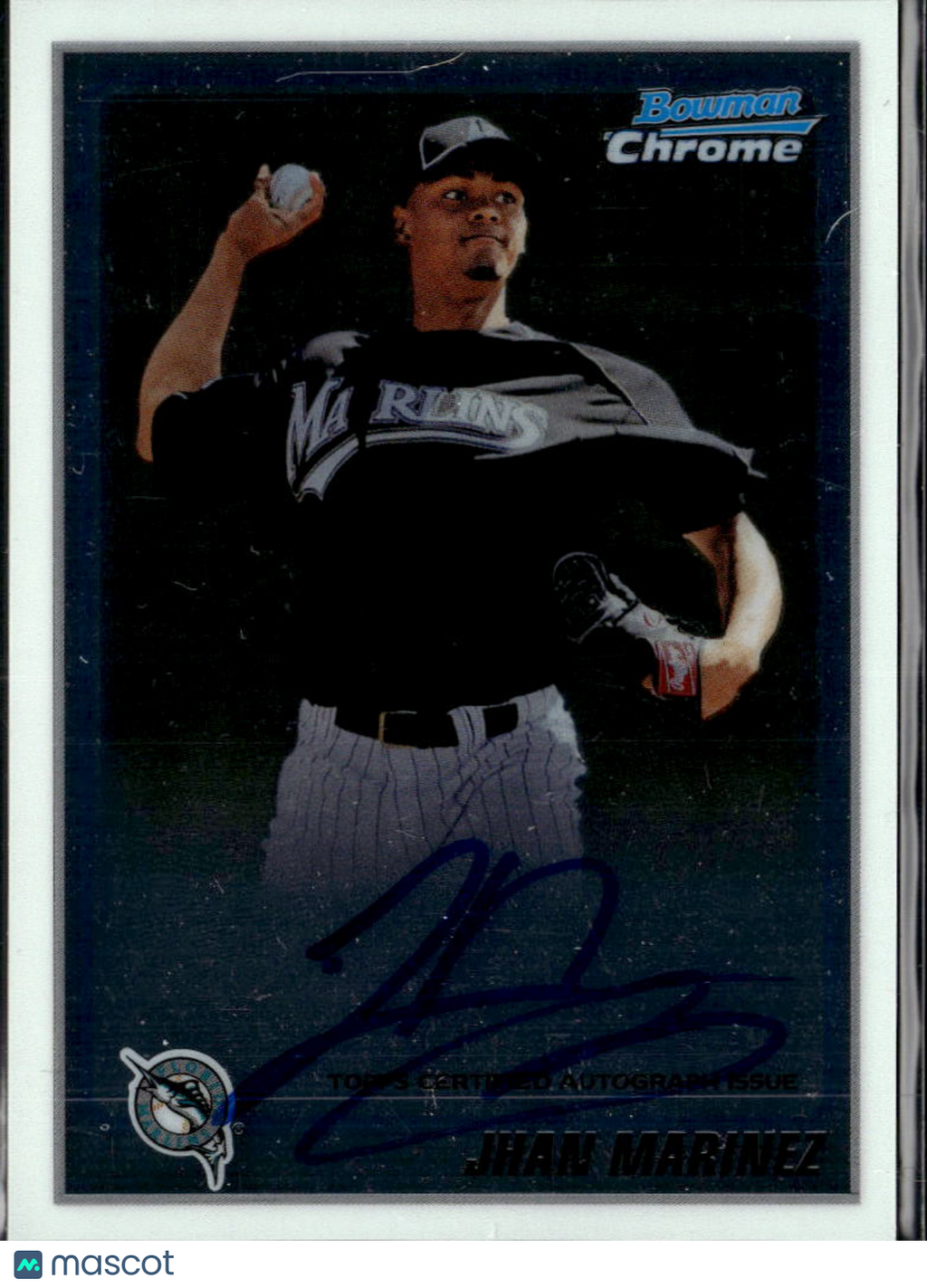 Jhan Marinez 2010 Bowman Chrome Auto Autograph Florida Marlins