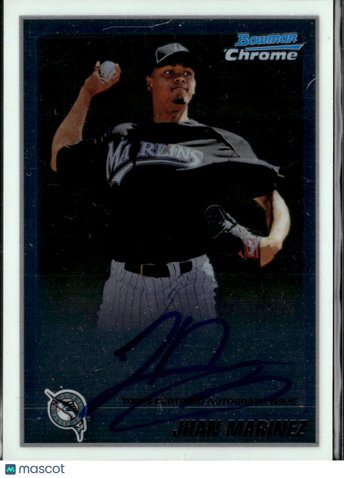 Jhan Marinez 2010 Bowman Chrome Auto Autograph Florida Marlins