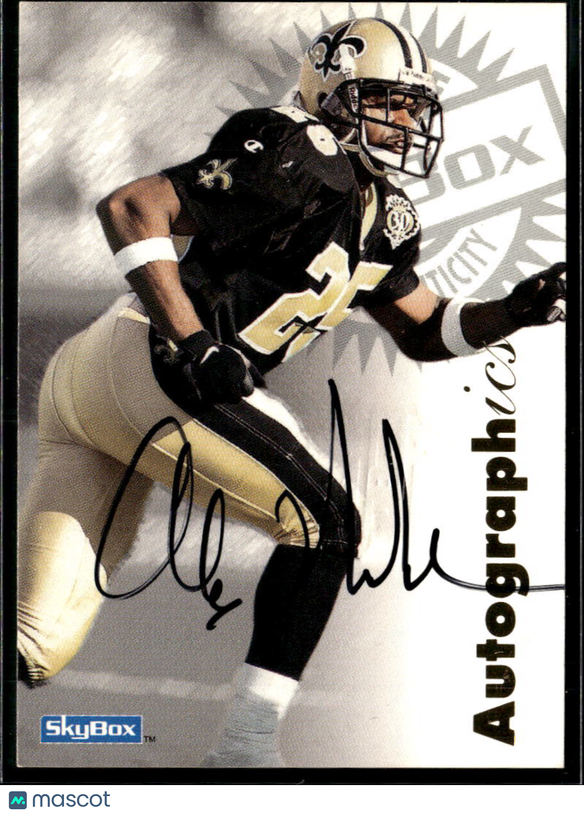 Alex Molden 1997 SkyBox Autographics Auto Autograph New Orleans Saints