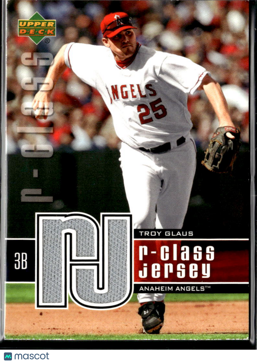 Troy Glaus 2004 Upper Deck Game Worn Jersey Patch Anaheim Angels