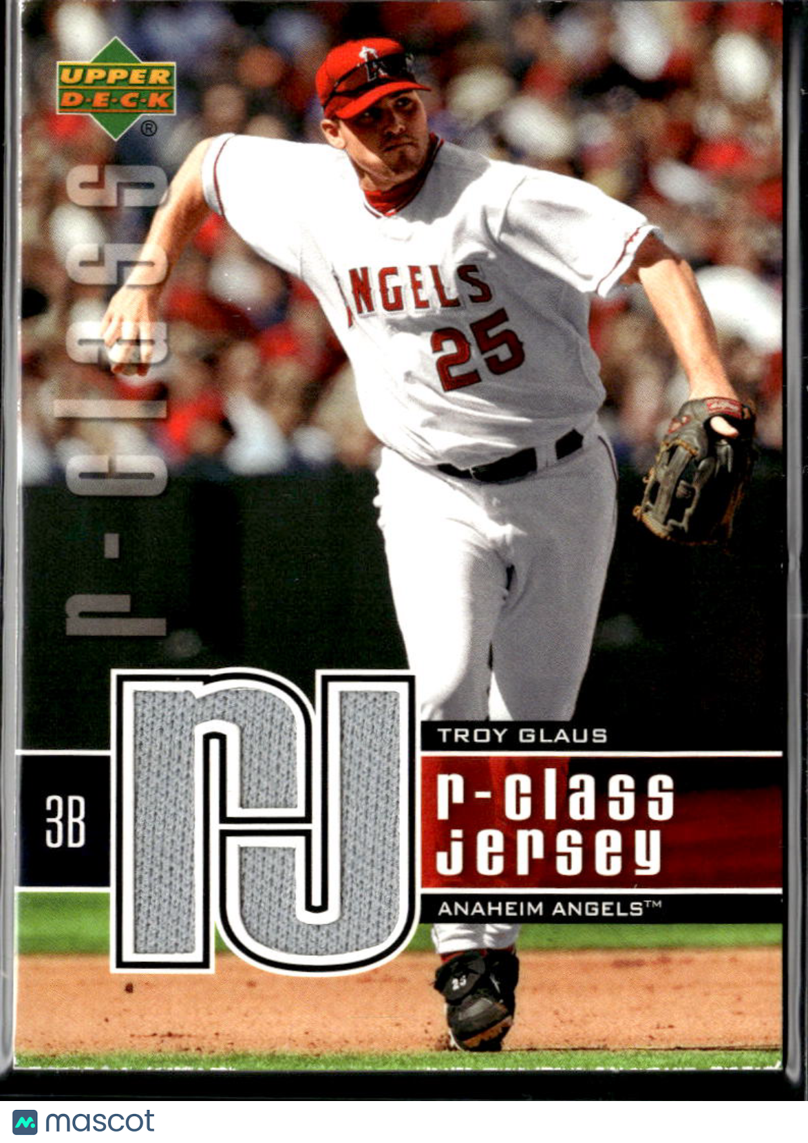 Troy Glaus 2004 Upper Deck Game Worn Jersey Patch Anaheim Angels