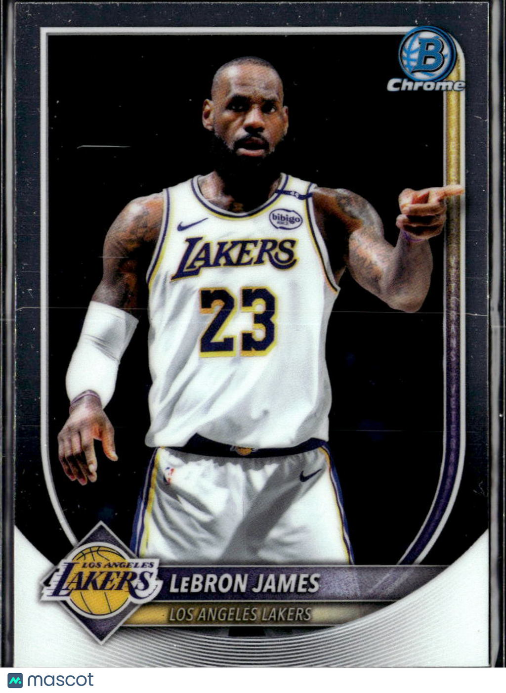 LeBron James 2025 Bowman Chrome Card Los Angeles Lakers