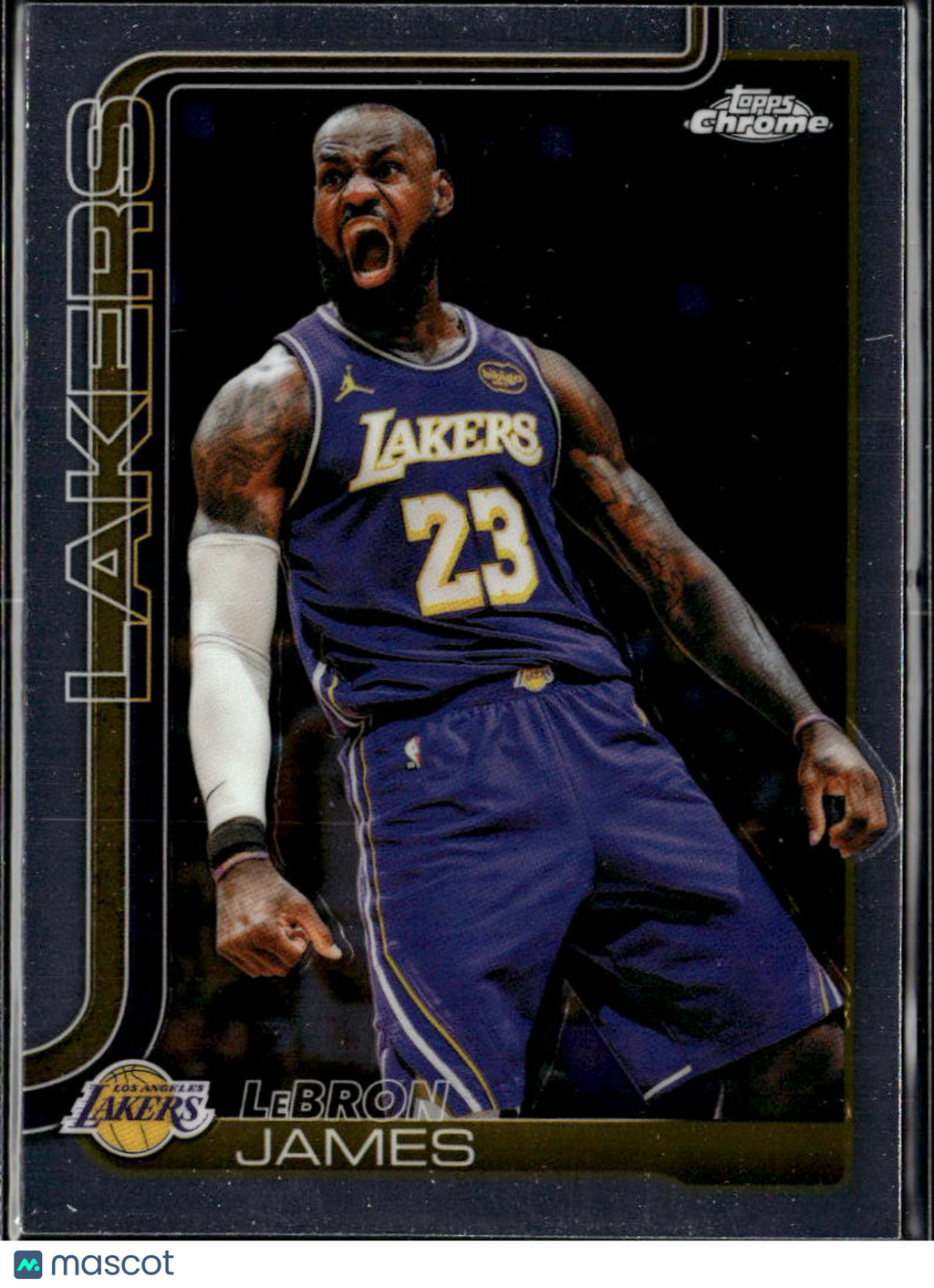 LeBron James 2026 Topps Chrome Card #1 Los Angeles Lakers