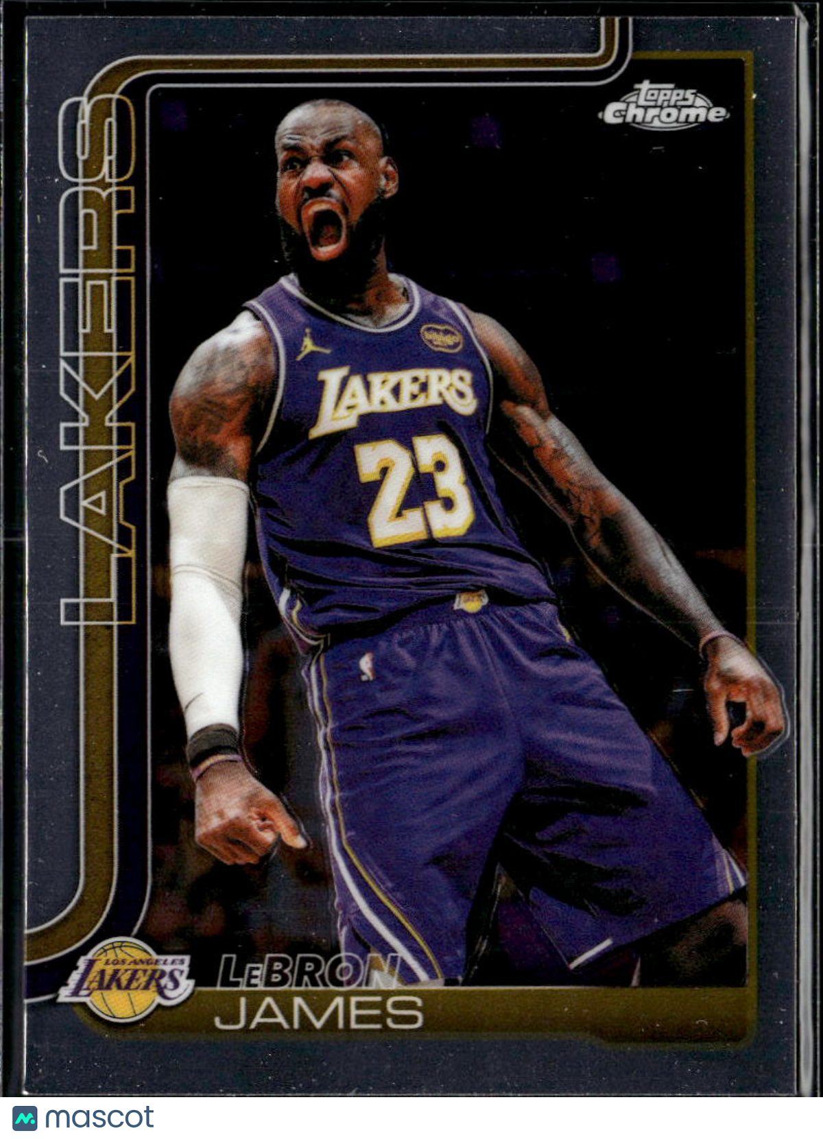 LeBron James 2026 Topps Chrome Card #1 Los Angeles Lakers