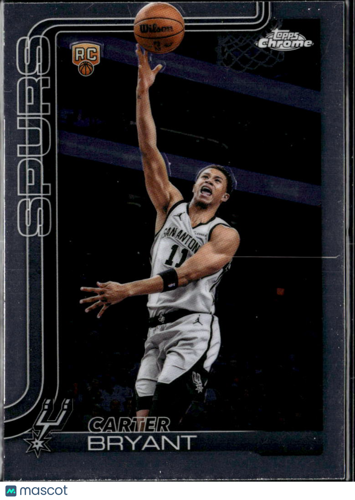 Carter Bryant 2026 Topps Chrome Rookie RC San Antonio Spurs