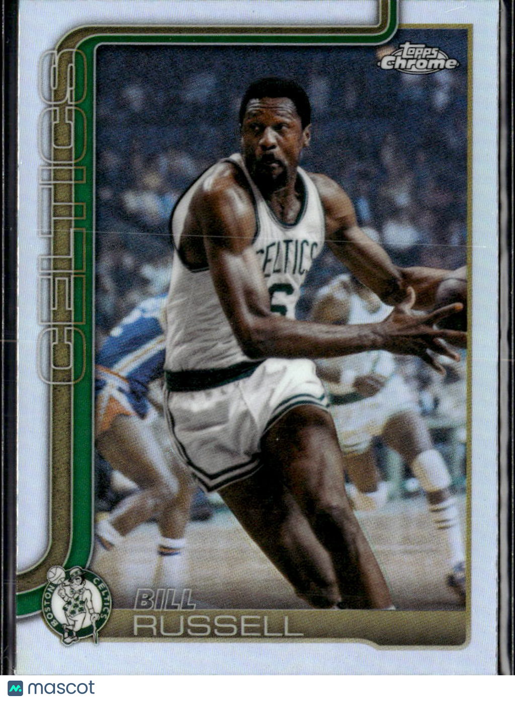 Bill Russell 2026 Topps Chrome Refractor Boston Celtics