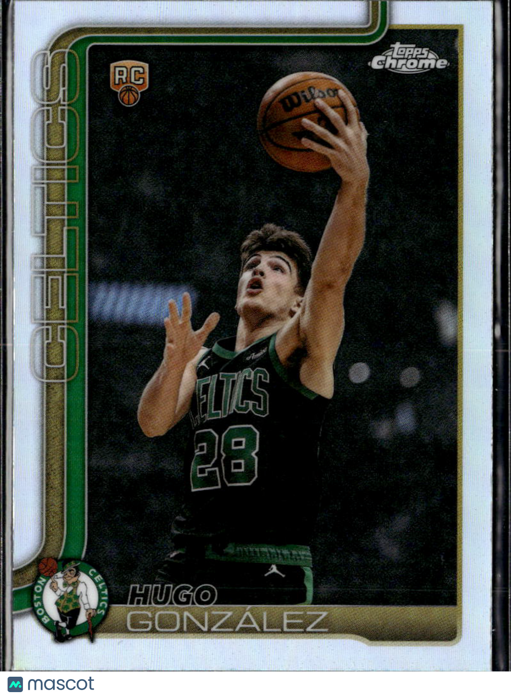 Hugo González 2026 Topps Chrome RC Rookie Refractor Boston Celtics
