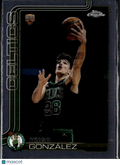 Hugo Gonzalez 2026 Topps Chrome Basketball RC Boston Celtics