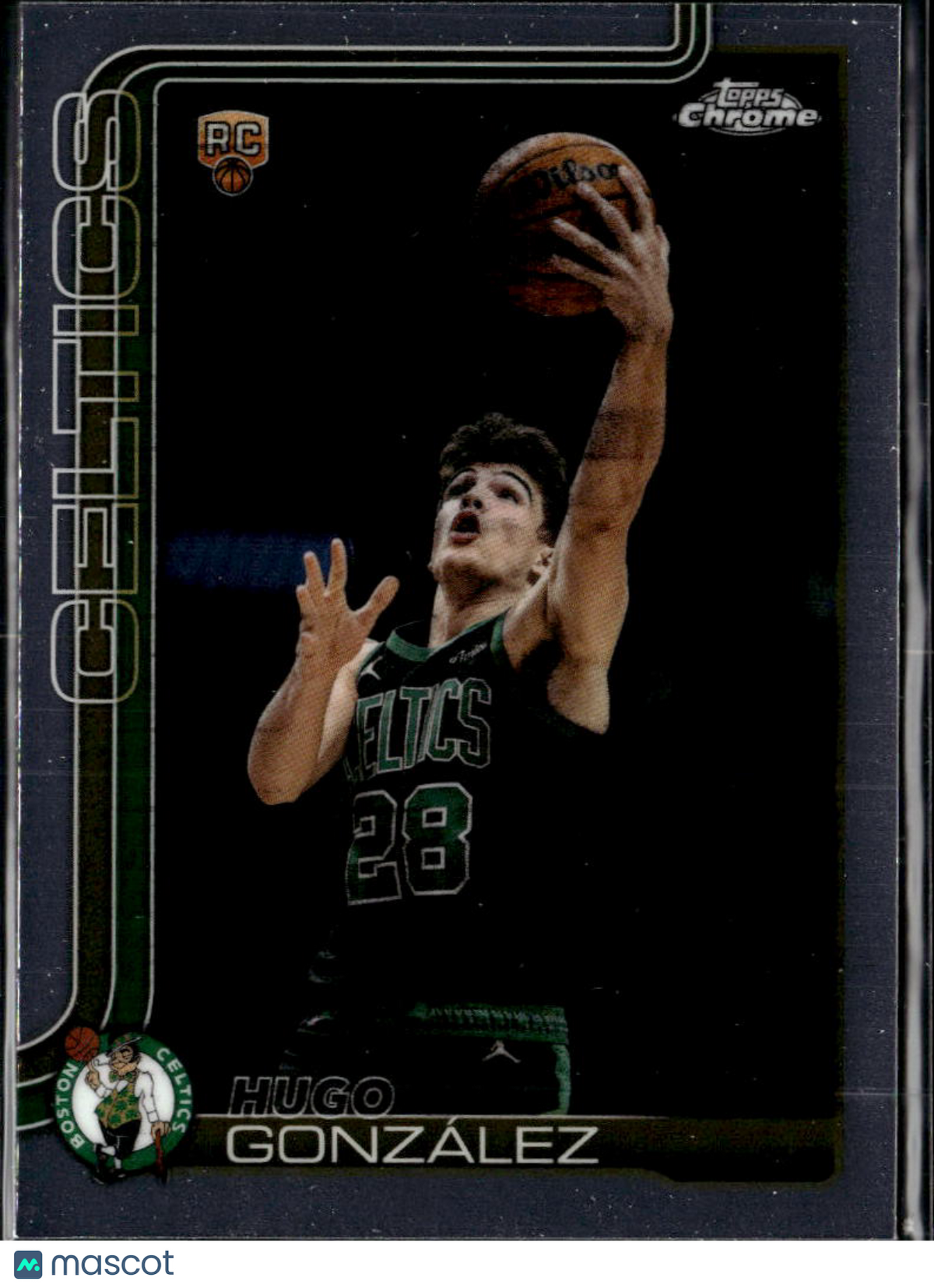 Hugo Gonzalez 2026 Topps Chrome Basketball RC Boston Celtics