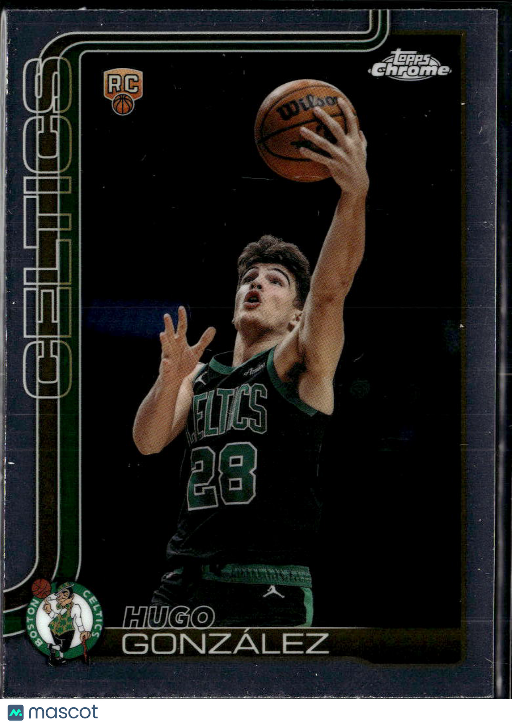 Hugo Gonzalez 2026 Topps Chrome Rookie RC Boston Celtics