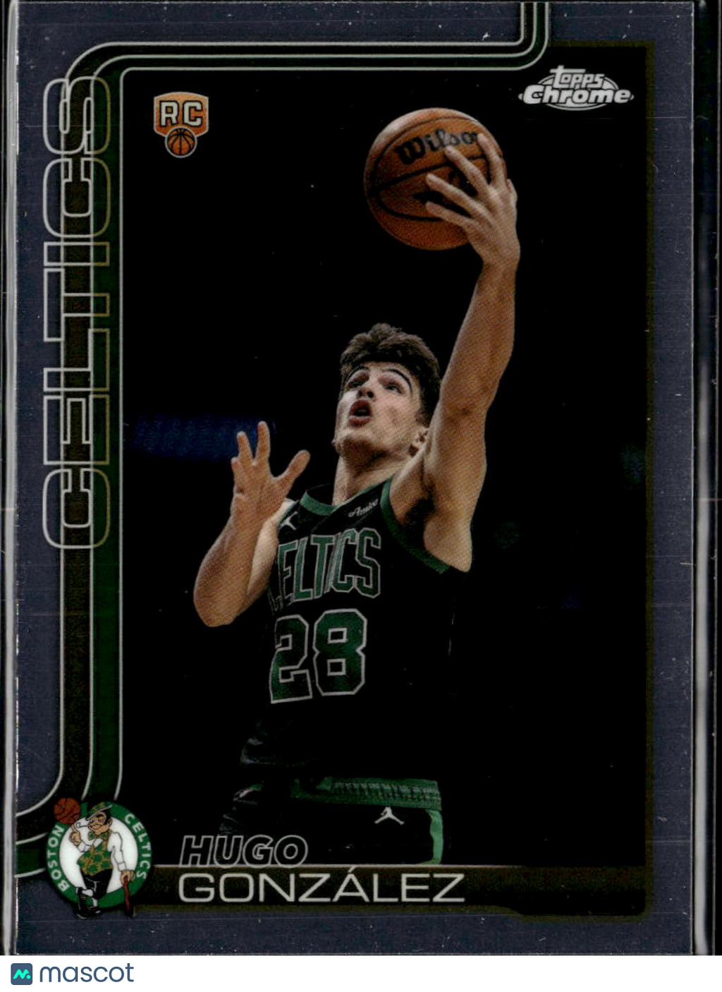Hugo Gonzalez 2026 Topps Chrome Rookie RC Boston Celtics