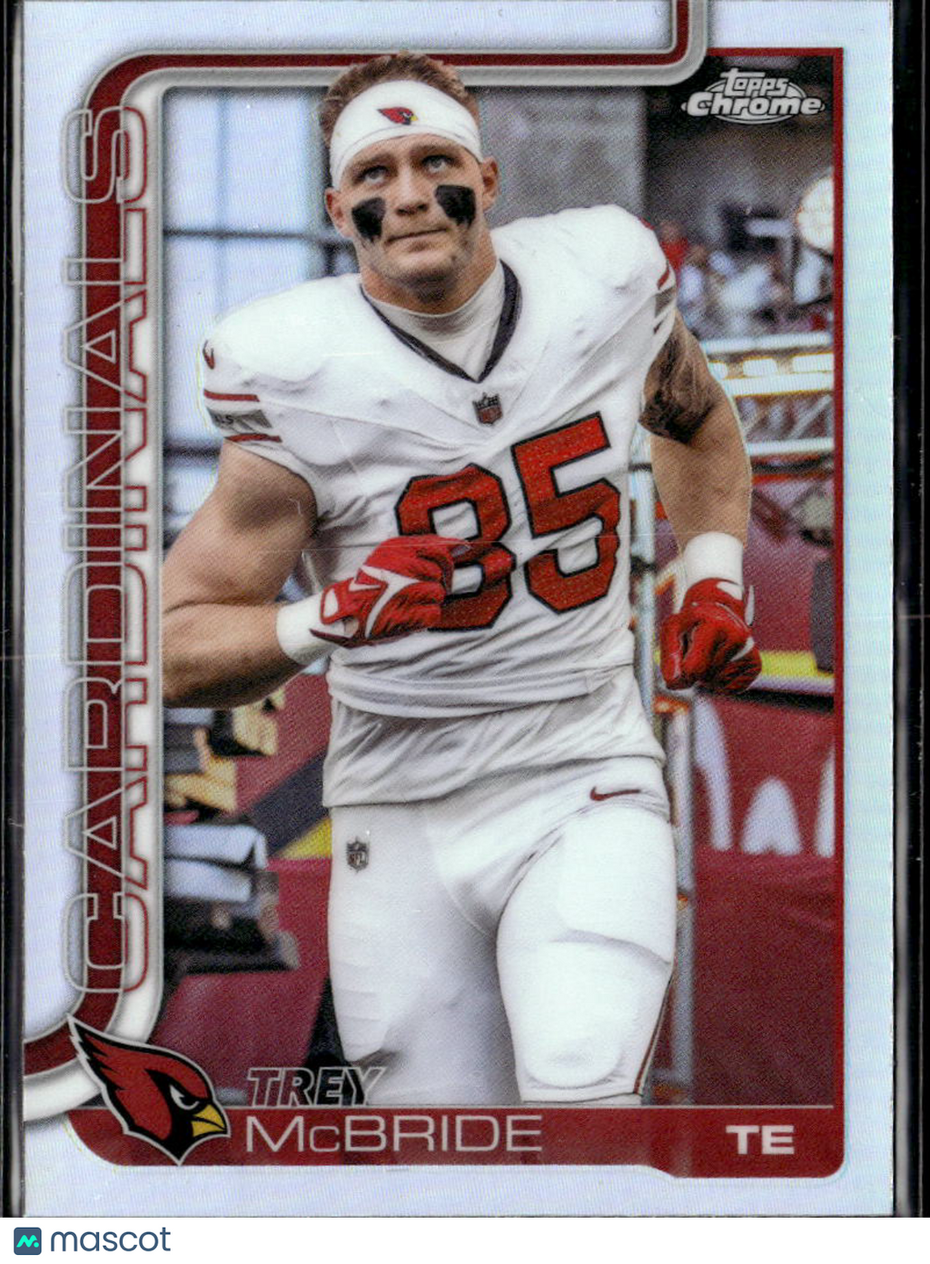 Trey McBride 2025 Topps Chrome Image Variation SSP Refractor Arizona Cardinals