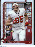 Trey McBride 2025 Topps Chrome Image Variation SSP Refractor Arizona Cardinals