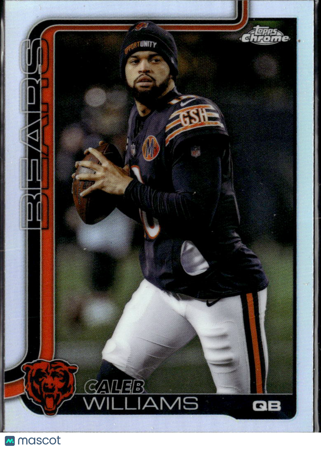 Caleb Williams 2025 Topps Chrome Image Variation SSP Refractor Chicago Bears