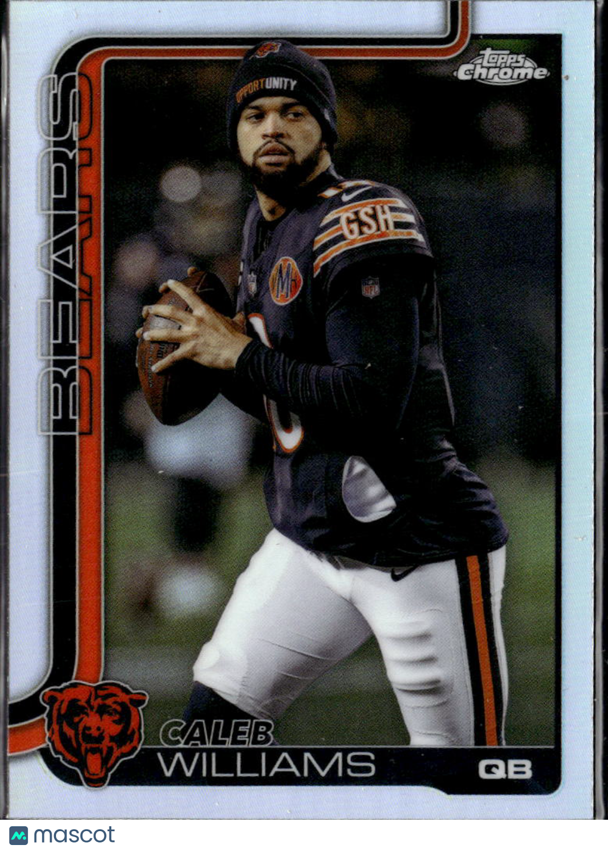Caleb Williams 2025 Topps Chrome Image Variation SSP Refractor Chicago Bears