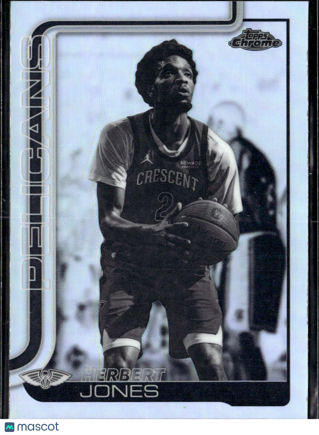 Herbert Jones 2026 Topps Chrome Negative Refractor New Orleans Pelicans
