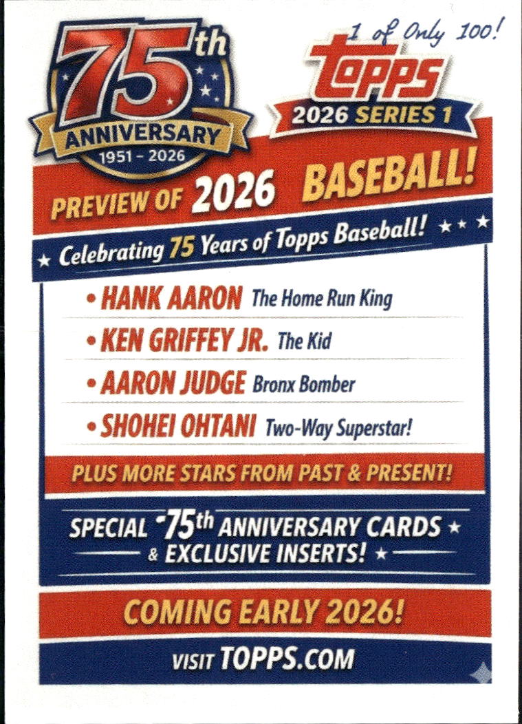 Shohei Ohtani 2026 Topps National Sports Team Logo SSP Funko Los Angeles Dodgers