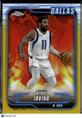 Kyrie Irving 2025 Topps Chrome GOLD Refractor 4/50 Dallas Mavericks