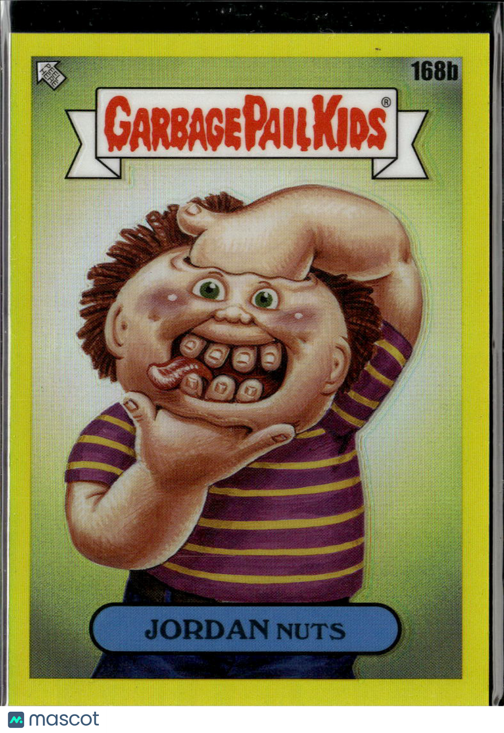 Joprdan Nuts 2022 Topps Garbage Pail Kids Yellow Refractor 85/275 #168b
