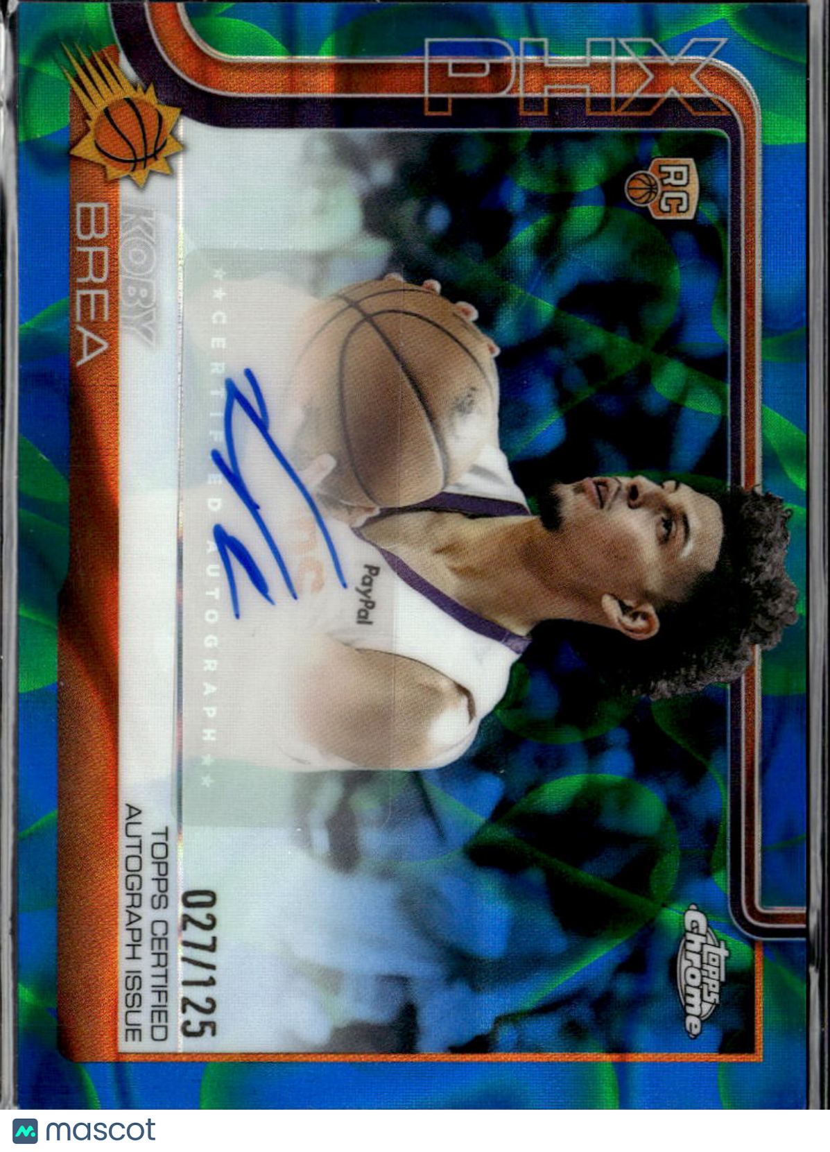 Koby Brea 2026 Topps Chrome Update Auto Autograph RC 27/125 Phoenix Suns