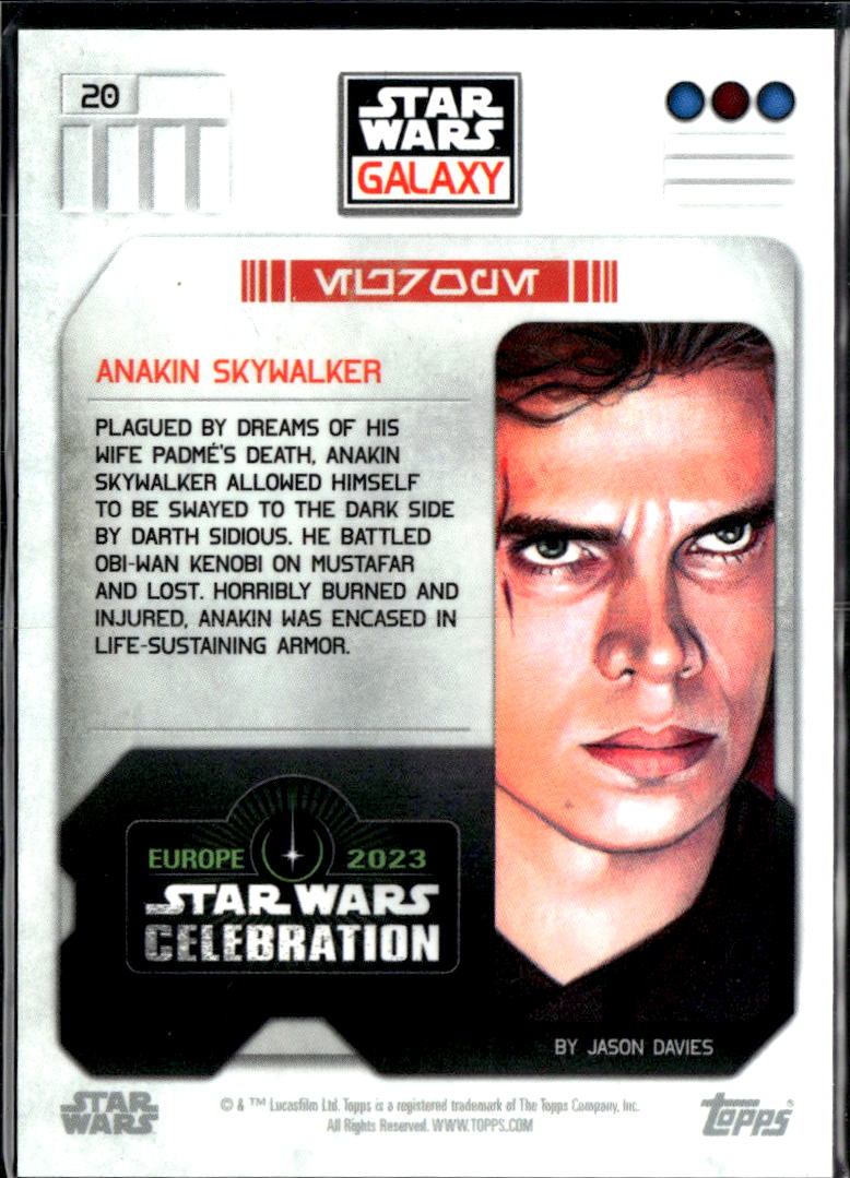 Anikan Skywalker 2023 Topps Star Wars Celebration Galaxy #20